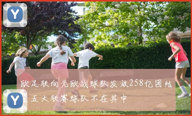 欧足联向无欧战球队发放258亿团结金五大联赛球队不在其中